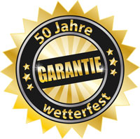 50 Jahre Garantie-Siegel